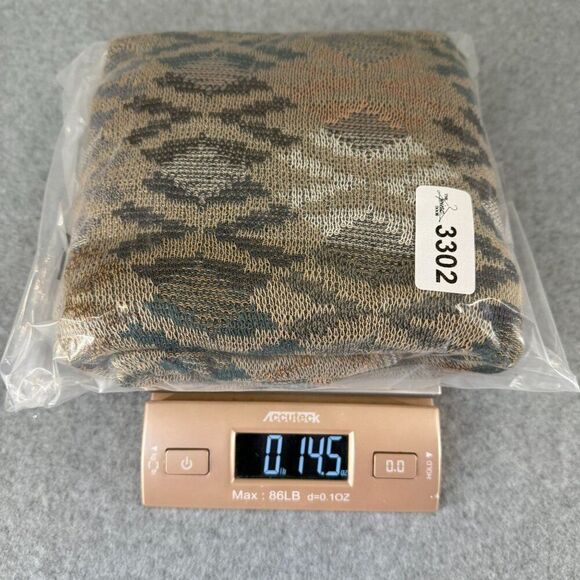 Men's St. Croix Shop Size XL Knit Sweater Multi-Color Geometric Pattern Tan Blue - Picture 9 of 10